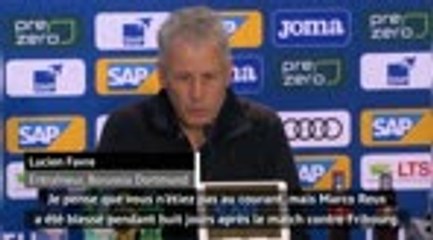 4e j. - Favre : "Reus a été blessé pendant huit jours"