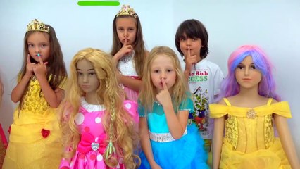 Nastya and her friends have a party at home