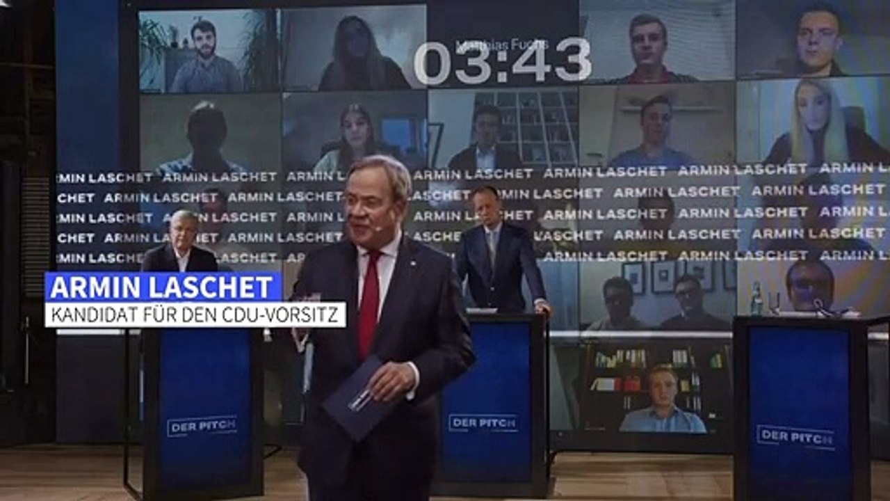 Erste debatte der drei cdu-vorsitzbewerber ohne scharfe attacken