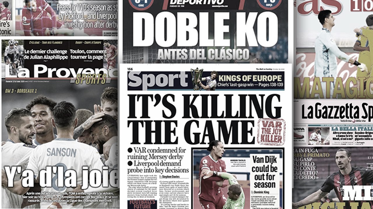 La colère noire de Liverpool fait les gros titres en Angleterre, l'Espagne sous le choc des défaites du Real Madrid et du FC Barcelone