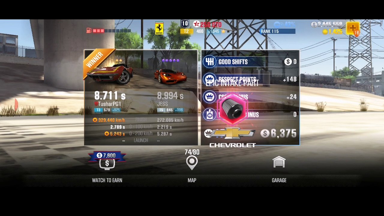 CSR 2 Gameplay - Legends Never Die (Race 71 - 80)