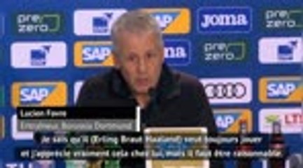 4e j. - Favre : "Haaland a beaucoup trop joué"