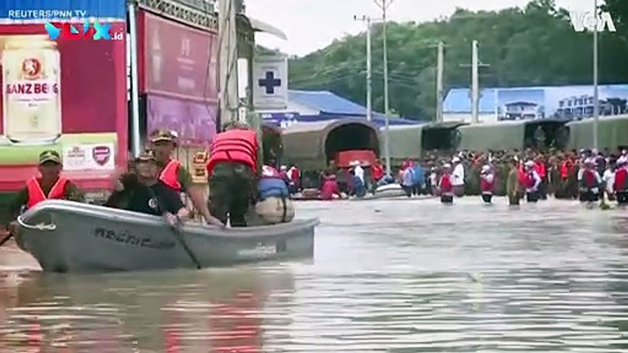 Banjir Parah di Kamboja, RIbuan Orang Dievakuasi