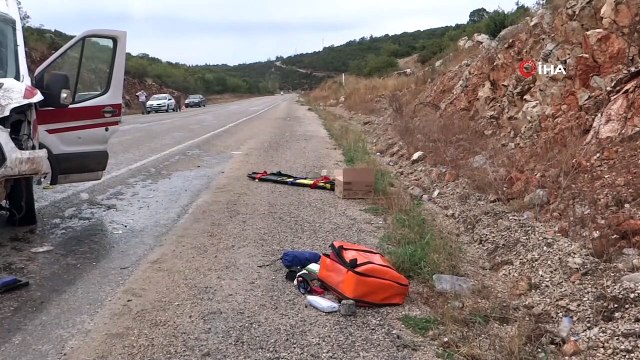 Bilecik'te hastaya giden ambulans kaza yaptı