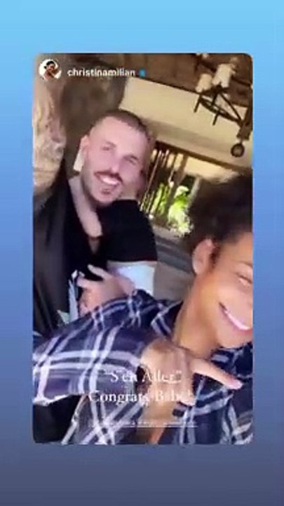 M. Pokora et son fils Isaiah le 18 octobre 2020.