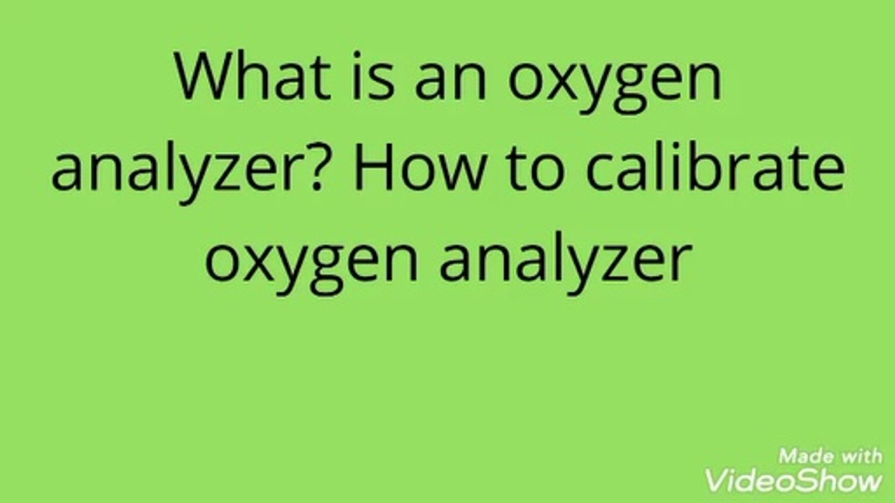 oxygen gas analyzer