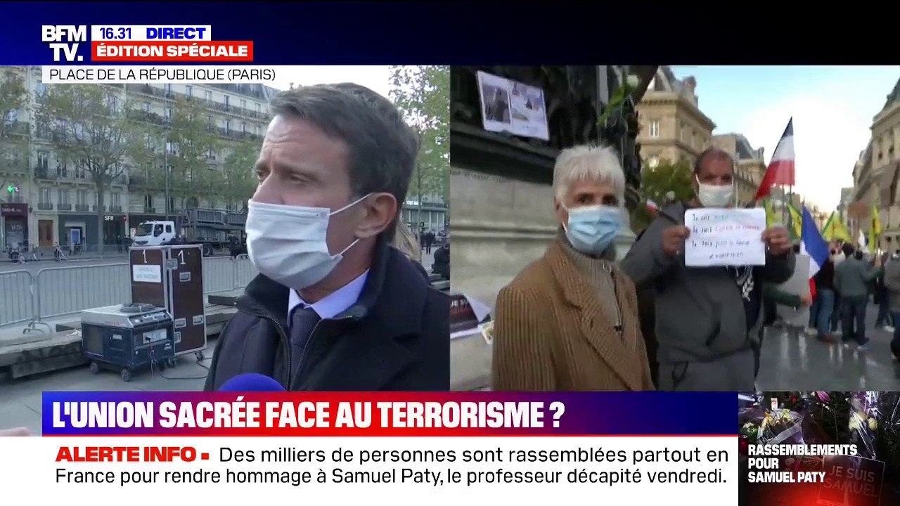 Lutte contre l'islamisme: pour Manuel Valls, "Jean-Luc Mélenchon a sa part de responsabilité dans cette lâcheté qu'il y a eu de la part de la gauche"