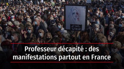 Professeur décapité : des manifestations partout en France