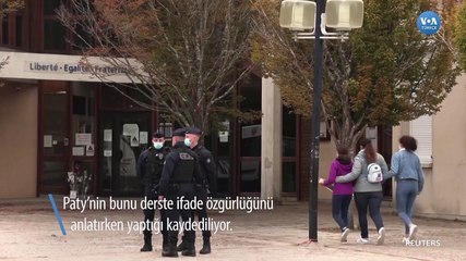 Fransa’da Öldürülen Öğretmen İçin Anma Törenleri