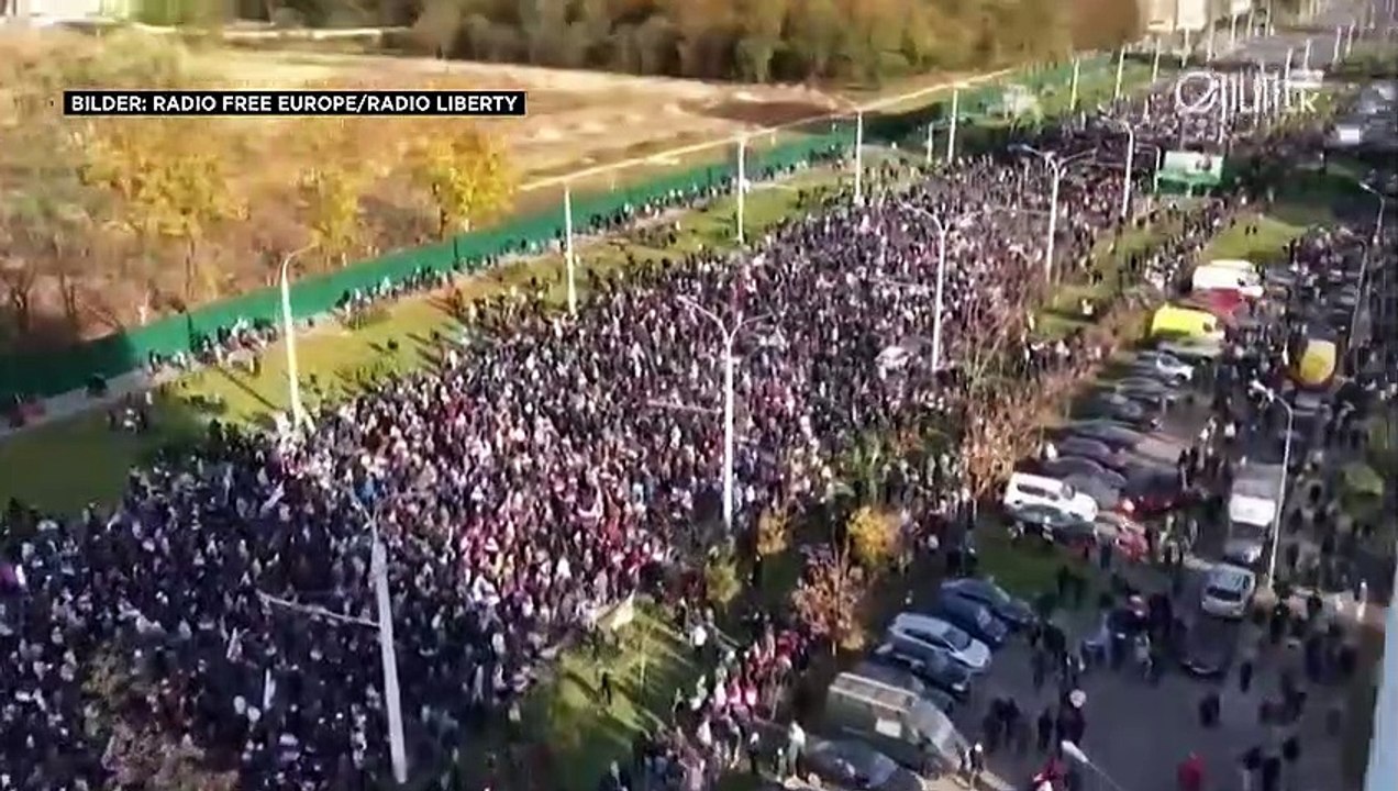 10. Protestwoche: Zehntausende demonstrieren gegen Lukaschenko