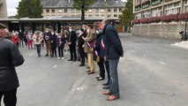 À Saint-Lô, 350 personnes réunies pour rendre hommage à Samuel Paty