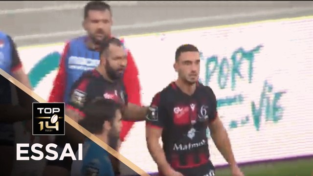 TOP 14 - Essai de Baptiste COUILLOUD (LOU) - Lyon - Bayonne - J5 - Saison 2020/2021