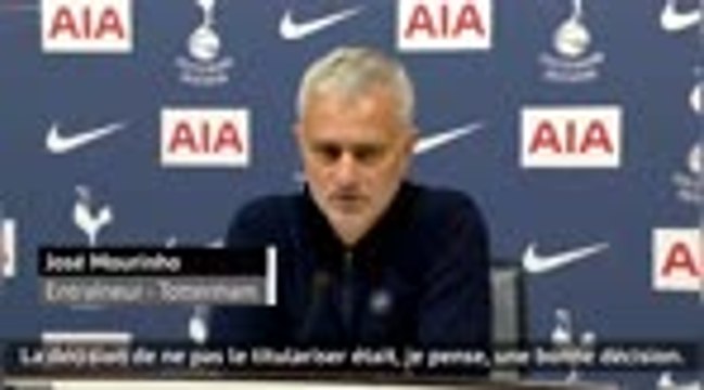 Tottenham - Mourinho : Bale doit gagner sa place