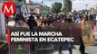 Grupos feministas realizan marcha en Ecatepec