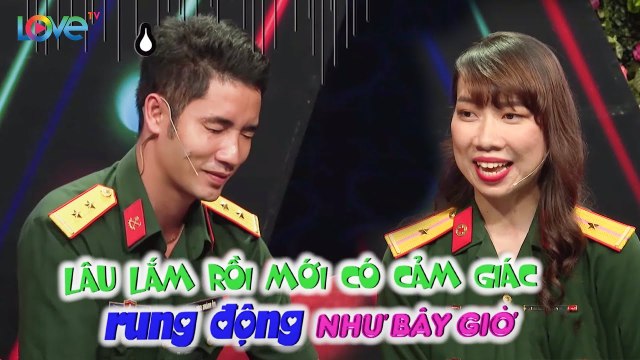 Lần đầu được ghép đôi với nữ quân nhân, chàng bộ đôi khiến Hồng Vân phá rào vì run không nói nên lời