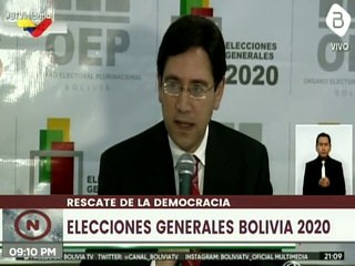 TSE de Bolivia insiste en que conteo de votos se hará de manera transparente