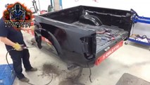 Truck bed side panel repaired and replaced with Celette frame machine by nxtlevelskillz autobody