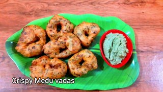 Medu Vada Recipe - Crispy Medu Vada - Medu Vada - Vada Recipe - South Indian Vada