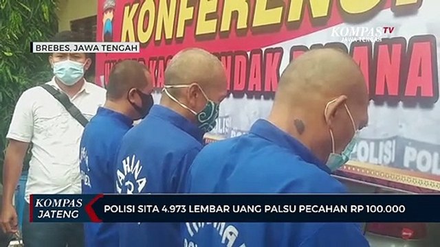 Polisi Sita 4.973 Lembar Uang Palsu Pecahan Rp 100.000