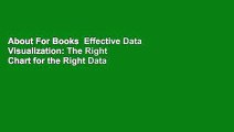 About For Books  Effective Data Visualization: The Right Chart for the Right Data  For Kindle