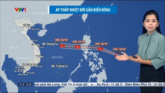 Tin Khẩn Cấp Bão Mới - Dự báo thời tiết chiều tối nay 19/10 Bản tin dự báo thời tiết hôm nay