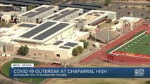 COVID-19 outbreak at Chaparral High School.