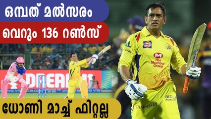 IPL 2020 : MS Dhoni Does Not Seem Match-Fit | Oneindia Malayalam