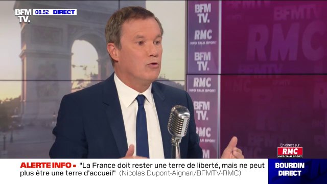Pour Nicolas Dupont-Aignan, le duel entre Emmanuel Macron et Marine Le Pen étouffe la vie politique française