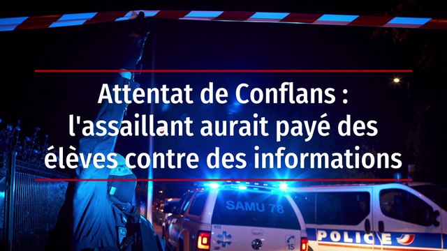 Attentat de Conflans : l'assaillant aurait payé des élèves contre des informations