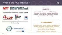 ACT – Assessing low Carbon Transition new methodologies development (Chemicals, Pulp & Paper, Glass and Aluminium.