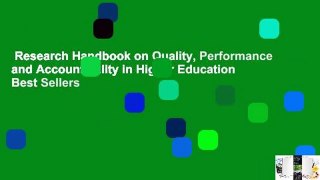 Research Handbook on Quality, Performance and Accountability in Higher Education  Best Sellers