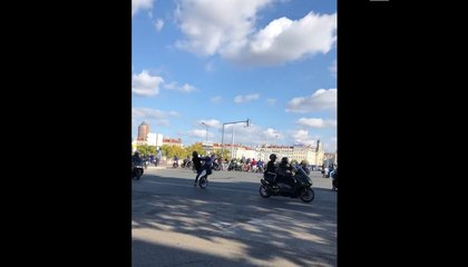 Menaces et rodéo lors du rassemblement pour Mr Paty à Lyon