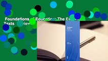 Foundations of Education: The Essential Texts  Review