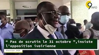 Election 2020 - Pas de scrutin le 31 octobre insiste l’opposition ivoirienne