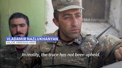 Armenia-backed separatist soldiers on the frontline vow to defend Karabakh
