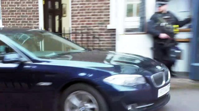 Michael Gove departs after meeting with Maros Sefcovic