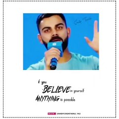 Motivational speech by virat for youngsters