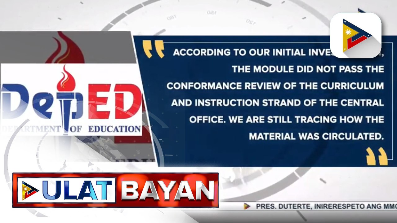 #UlatBayan | Module na humihikayat sa mga mag-aaral na ‘wag sumali sa mga protesta, hindi galing sa DepEd