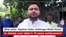 Bihar polls: Tejashwi Yadav challenges Nitish Kumar to debate over latter’s 15 years achievement