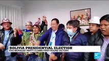 Morales aide claims victory in Bolivia's presidential vote