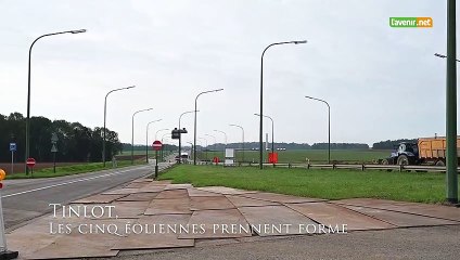 Cinq éoliennes prennent forme à Tinlot