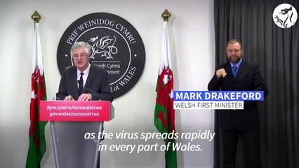 Wales announces two-week lockdown to stop virus surge