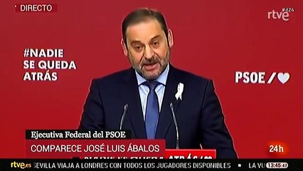 Ábalos: "Le exigimos a Pablo Casado que vote 'no' a la moción de censura de Vox", así, con un par...