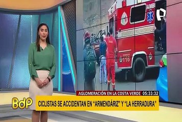 Accidentes y aglomeraciones de ciclistas en Bajada de Armendáriz y La Herradura