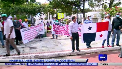 Descargar video: Manifestantes exigen pagos al gobierno - Nex Noticias