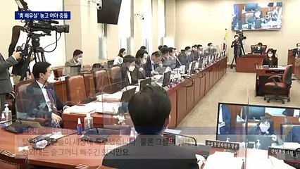 “靑이 뒷배” “감사 요청이 문제”…여야 반말·삿대질