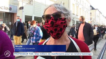 PROFESSEUR TUÉ / Des milliers de manifestants pour lui rendre hommage