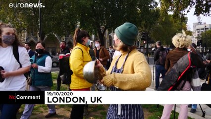Setor da hospitalidade protesta em Londres