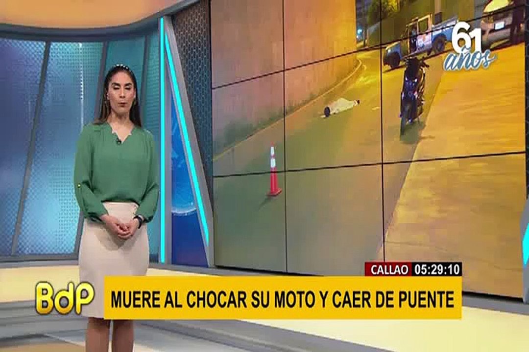 Callao: motociclista muere tras estrellarse y caer de by-pass de av. Quilca
