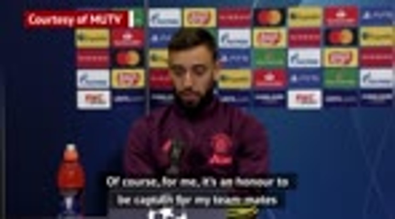 Bruno Fernandes honoured to be United captain against PSG